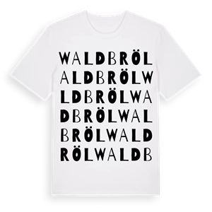 Waldbröl ordlek t-shirt – ekologisk bomull t-shirt från Pinshirt