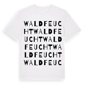 Waldfeucht ordlek t-shirt – ekologisk bomull t-shirt från Pinshirt