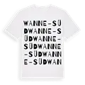 Wanne-Süd ordlek t-shirt