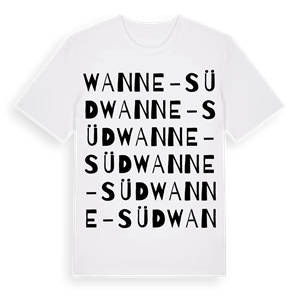 Wanne-Süd ordlek t-shirt – ekologisk bomull t-shirt från Pinshirt