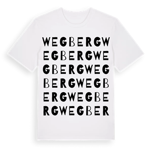 Wegberg ordlek t-shirt – ekologisk bomull t-shirt från Pinshirt