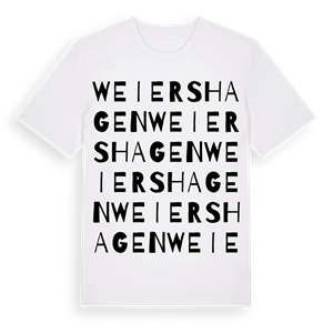 Weiershagen ordlek t-shirt – ekologisk bomull t-shirt från Pinshirt