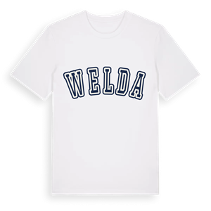 Welda college t-shirt – ekologisk bomull t-shirt från Pinshirt