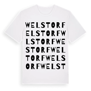 Welstorf ordlek t-shirt – ekologisk bomull t-shirt från Pinshirt