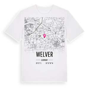 Welver karta t-shirt – ekologisk bomull t-shirt från Pinshirt