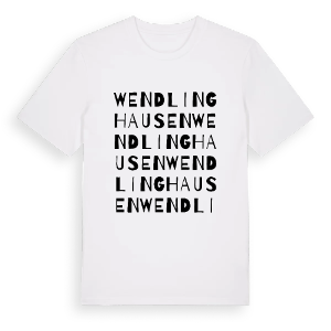 Wendlinghausen ordlek t-shirt – ekologisk bomull t-shirt från Pinshirt