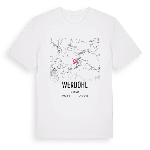 Werdohl karta t-shirt – ekologisk bomull t-shirt från Pinshirt
