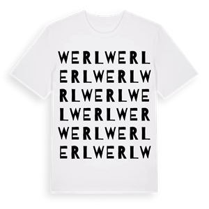 Werl ordlek t-shirt – ekologisk bomull t-shirt från Pinshirt