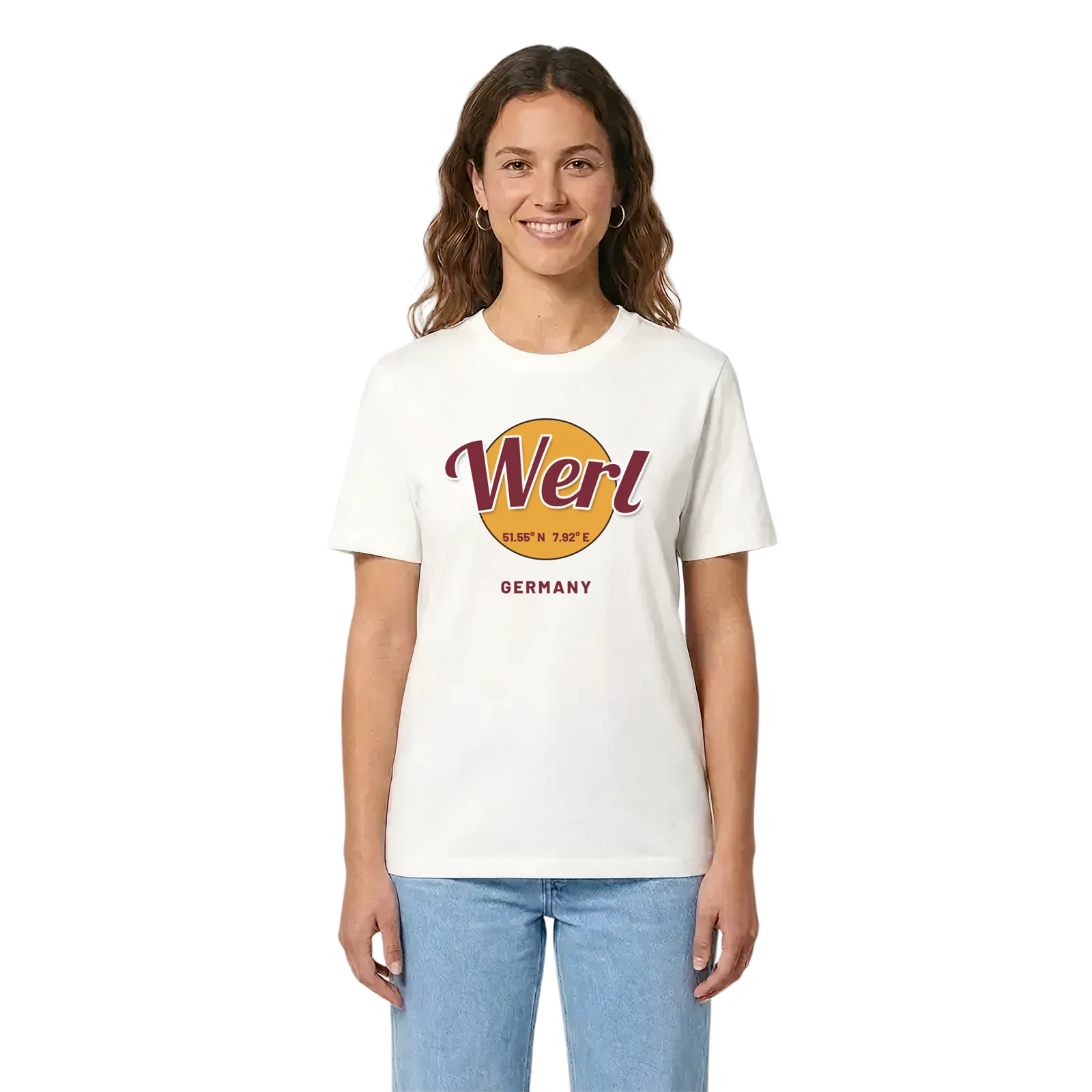 Werl cirkel t-shirt – White, i miljö