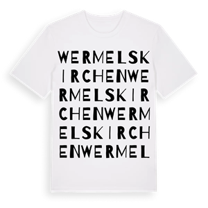 Wermelskirchen ordlek t-shirt – ekologisk bomull t-shirt från Pinshirt