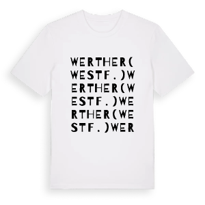 Werther (Westf.) ordlek t-shirt – ekologisk bomull t-shirt från Pinshirt