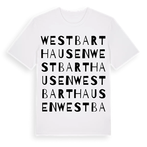 Westbarthausen ordlek t-shirt – ekologisk bomull t-shirt från Pinshirt