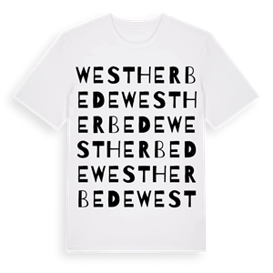 Westherbede ordlek t-shirt – ekologisk bomull t-shirt från Pinshirt