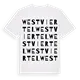 Westviertel ordlek t-shirt
