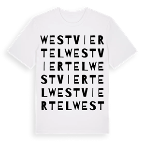Westviertel ordlek t-shirt – ekologisk bomull t-shirt från Pinshirt