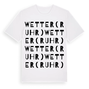 Wetter (Ruhr) ordlek t-shirt – ekologisk bomull t-shirt från Pinshirt