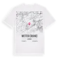 Wetter (Ruhr) karta t-shirt