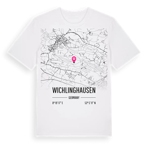 Wichlinghausen karta t-shirt – ekologisk bomull t-shirt från Pinshirt