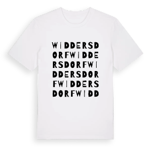Widdersdorf ordlek t-shirt – ekologisk bomull t-shirt från Pinshirt