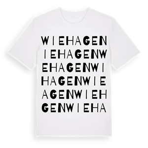 Wiehagen ordlek t-shirt – ekologisk bomull t-shirt från Pinshirt