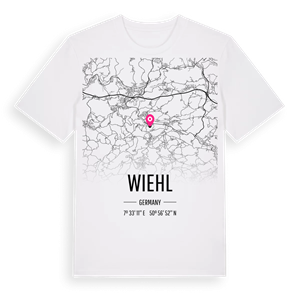Wiehl karta t-shirt – ekologisk bomull t-shirt från Pinshirt