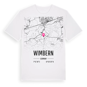 Wimbern karta t-shirt – ekologisk bomull t-shirt från Pinshirt