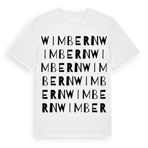 Wimbern ordlek t-shirt – ekologisk bomull t-shirt från Pinshirt
