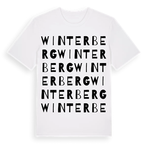 Winterberg ordlek t-shirt – ekologisk bomull t-shirt från Pinshirt