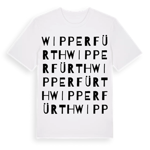 Wipperfürth ordlek t-shirt – ekologisk bomull t-shirt från Pinshirt
