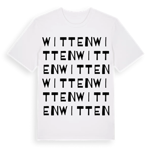Witten ordlek t-shirt – ekologisk bomull t-shirt från Pinshirt