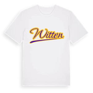 Witten baseball t-shirt – ekologisk bomull t-shirt från Pinshirt