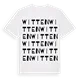Witten ordlek t-shirt