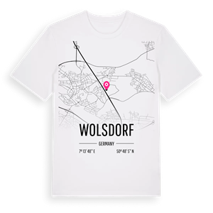 Wolsdorf karta t-shirt – ekologisk bomull t-shirt från Pinshirt
