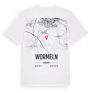 Wormeln karta t-shirt – ekologisk bomull t-shirt från Pinshirt