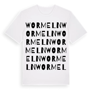 Wormeln ordlek t-shirt – ekologisk bomull t-shirt från Pinshirt