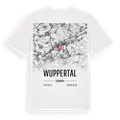Wuppertal karta t-shirt