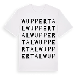 Wuppertal ordlek t-shirt – ekologisk bomull t-shirt från Pinshirt