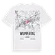 Wuppertal karta t-shirt