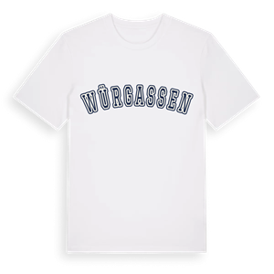 Würgassen college t-shirt – ekologisk bomull t-shirt från Pinshirt
