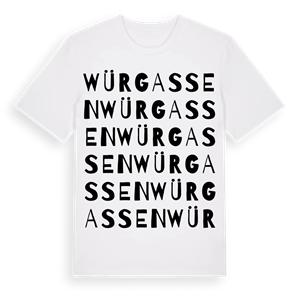 Würgassen ordlek t-shirt – ekologisk bomull t-shirt från Pinshirt