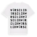 Würselen ordlek t-shirt