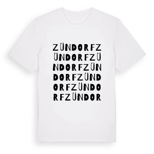 Zündorf ordlek t-shirt – ekologisk bomull t-shirt från Pinshirt