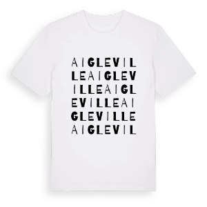 Aigleville ordlek t-shirt – ekologisk bomull t-shirt från Pinshirt