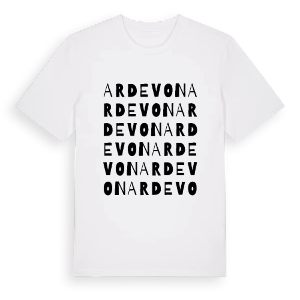 Ardevon ordlek t-shirt – ekologisk bomull t-shirt från Pinshirt