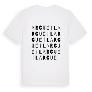 Argueil ordlek t-shirt – ekologisk bomull t-shirt från Pinshirt