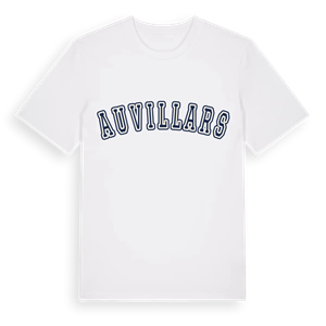 Auvillars college t-shirt – ekologisk bomull t-shirt från Pinshirt