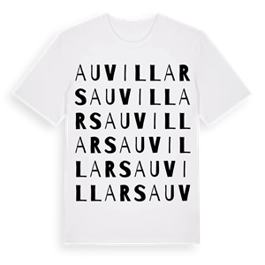Auvillars ordlek t-shirt – ekologisk bomull t-shirt från Pinshirt