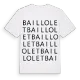 Baillolet ordlek t-shirt