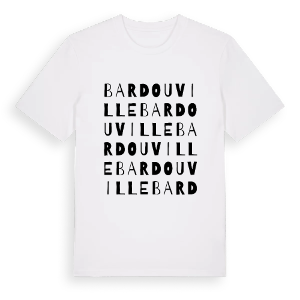 Bardouville ordlek t-shirt – ekologisk bomull t-shirt från Pinshirt