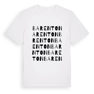 Barenton ordlek t-shirt – ekologisk bomull t-shirt från Pinshirt